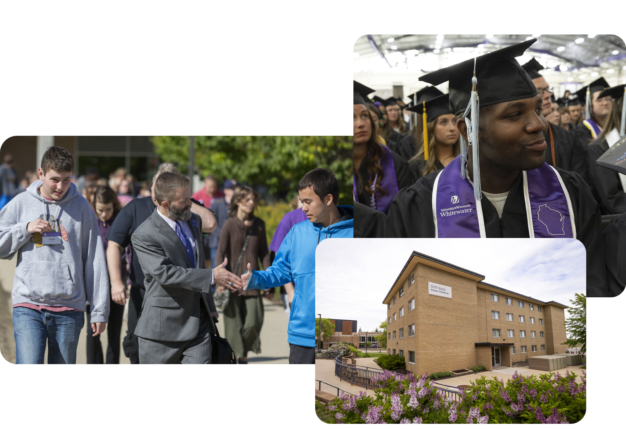 Collage of LIFE students on campus.
