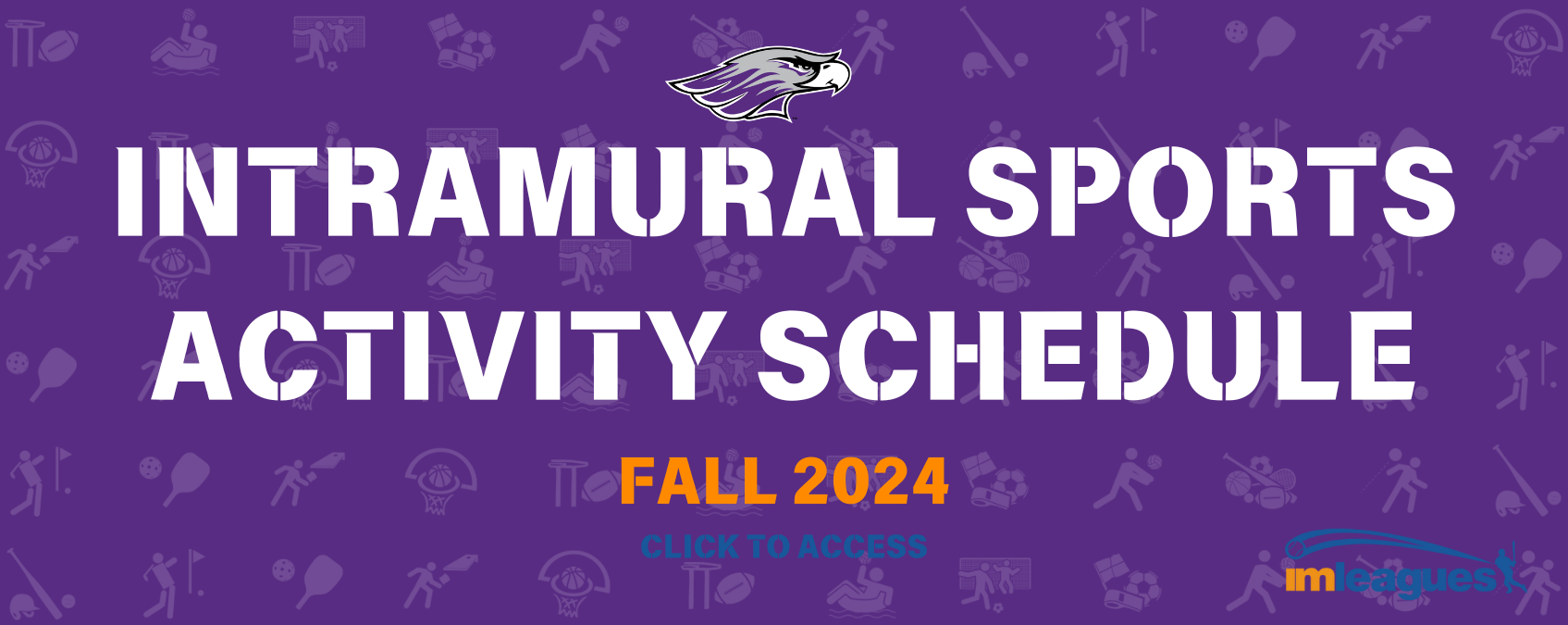 Intramural Sports Activity Schedule for Fall 2024