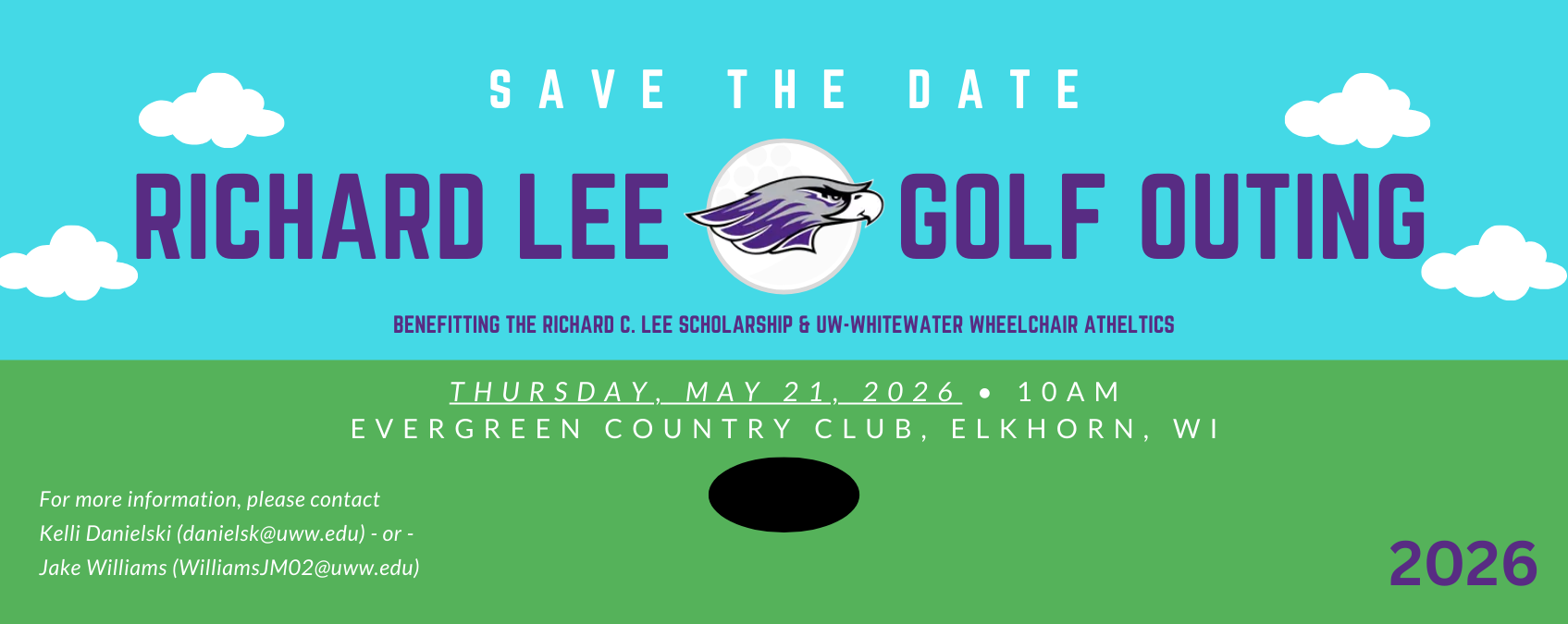 UW-Whitewater Athletics golf outing on May 23rd 2024 at Evergreen Country Club in Elkhorn, WI