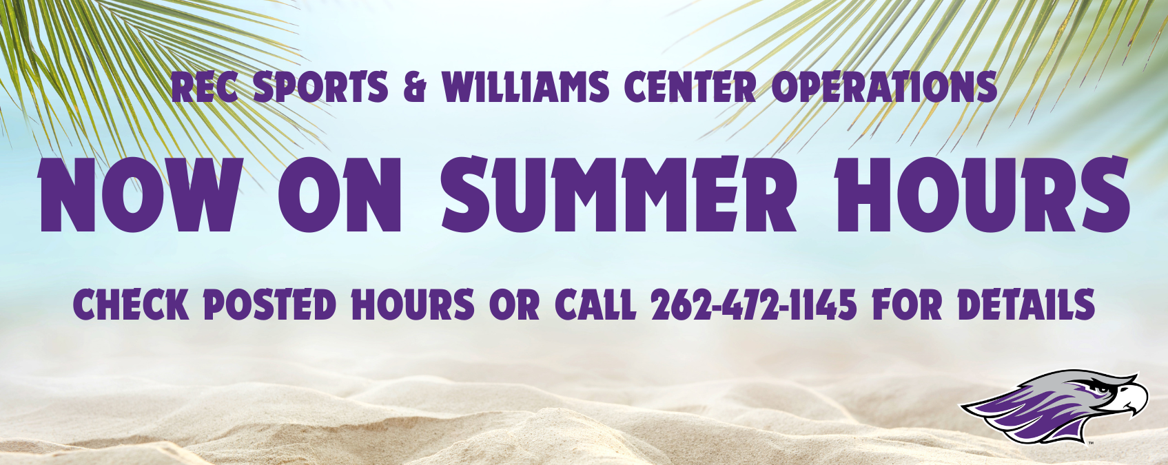 Rec Sports Summer Hours