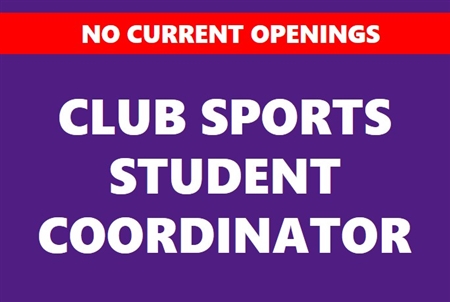 Club Sports Student Coordinator