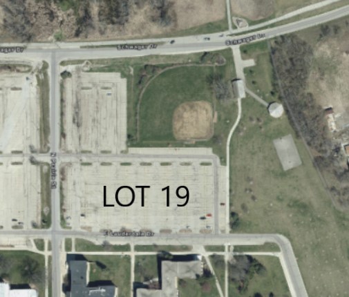 Sattelite Image of Parking Lot 19 and the Surrounding Area