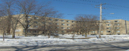 Picture of Benson Hall exterior on a winter day.