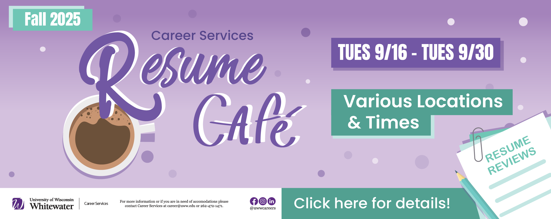 Resume Cafe Fall 2025