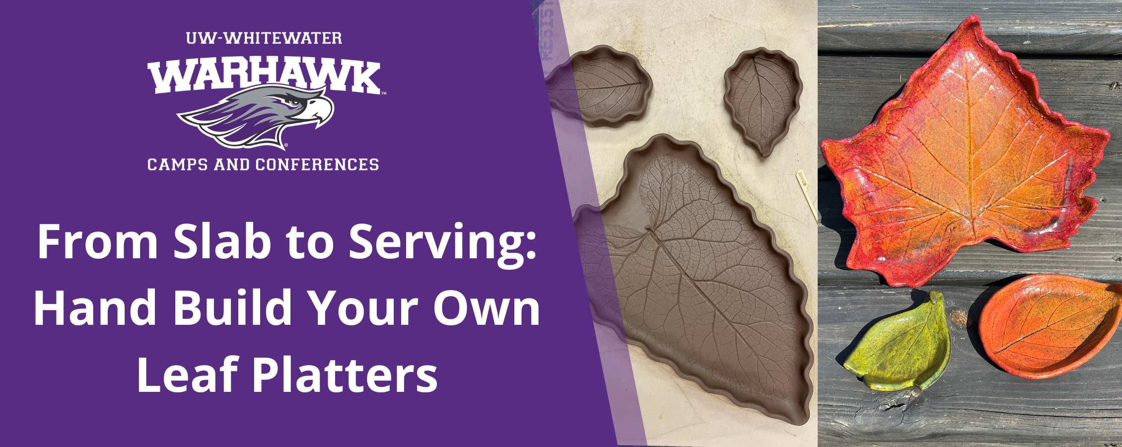 Learn how do use clay to and leaves to build 