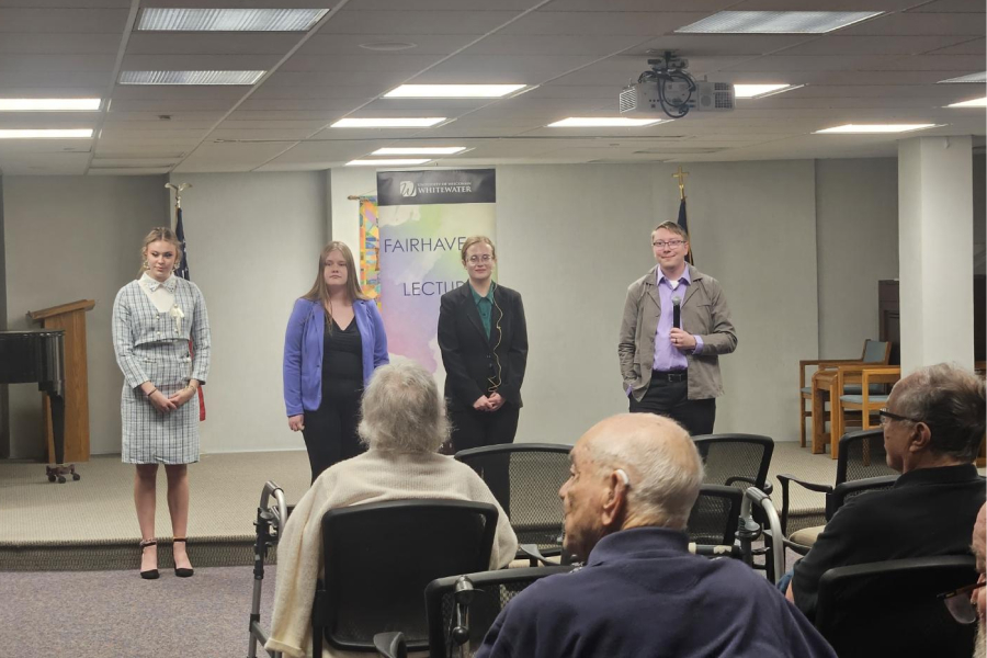 UW Whitewater Hosting Lecture Program and Presentor Presenting