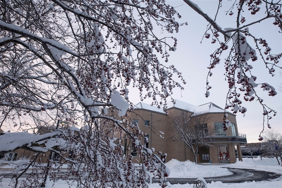 The Young front from the fountain: UW-WHITEWATER PHOTO/CRAIG SCHREINER