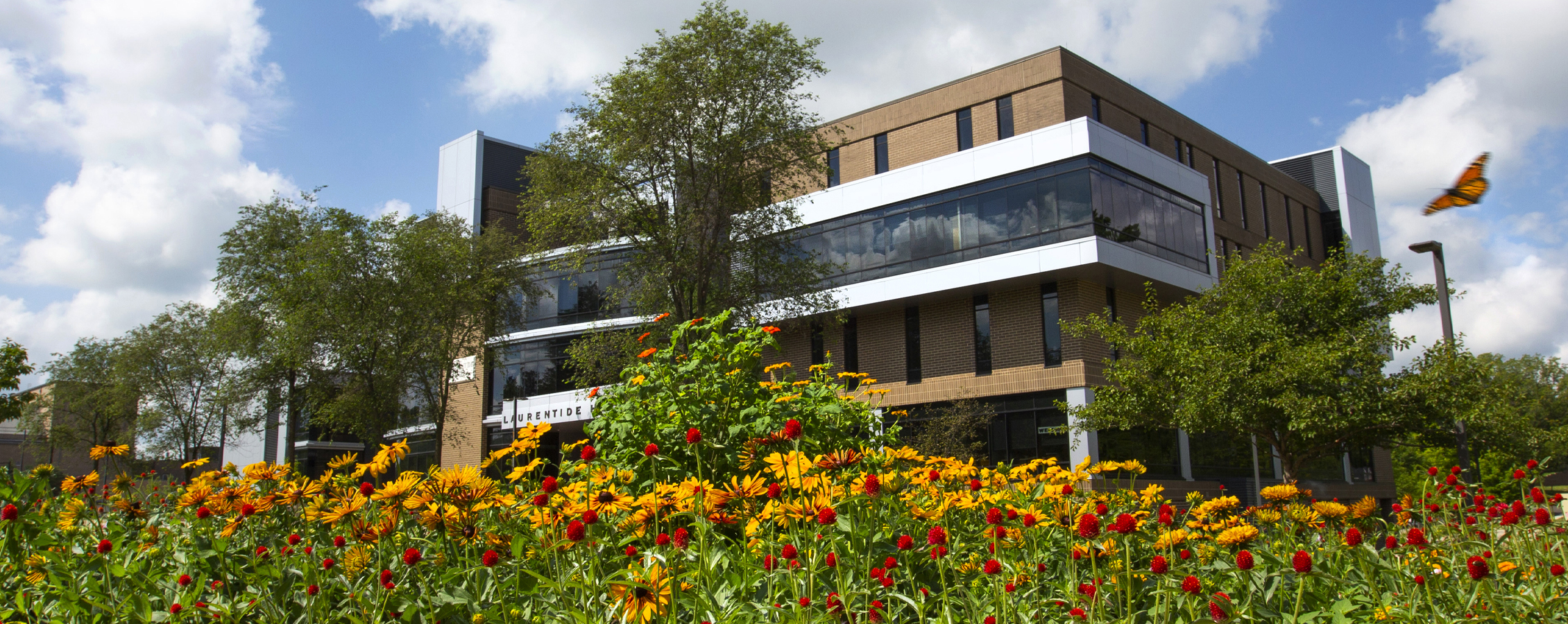 Exterior photo of Laurentide Hall.