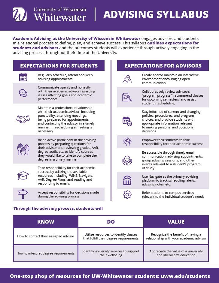 advising syllabus