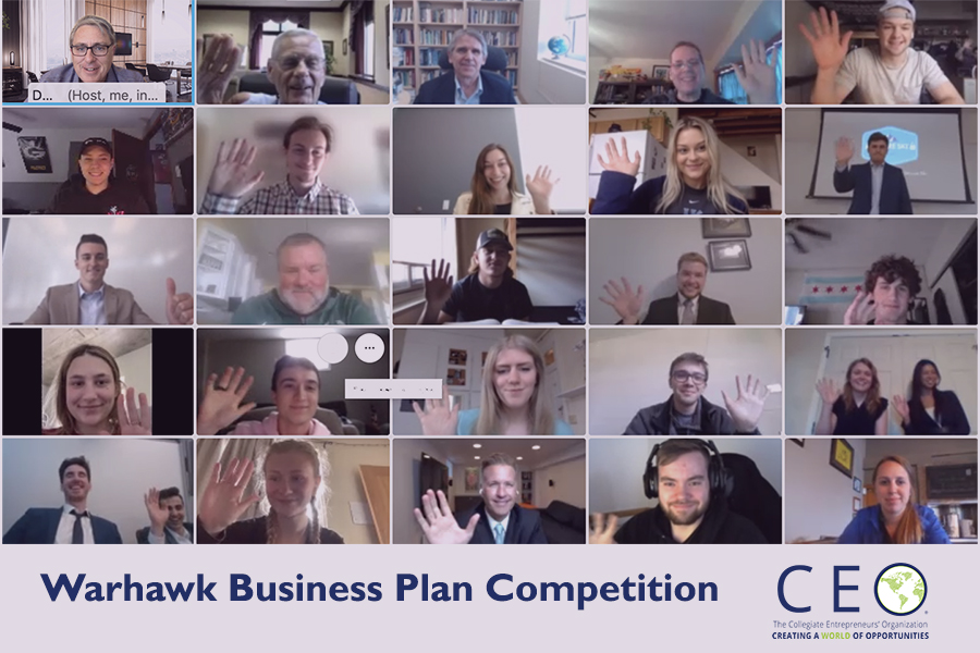 The UW-Whitewater Warhawk Business Plan Competition was held virtually on May 5, 2021