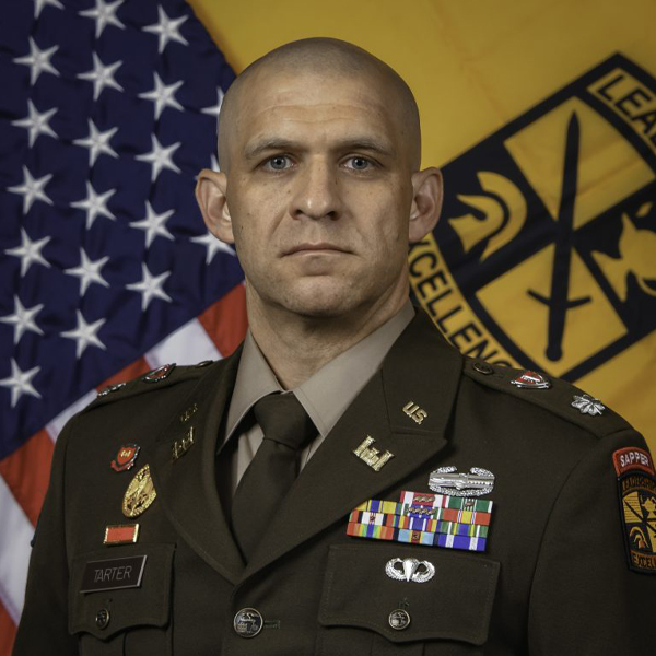 Portrait photo of Lieutenant Colonel Nathan Tarter.
