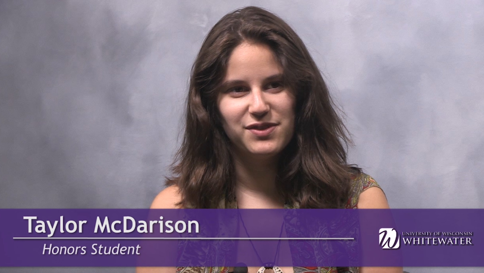 Taylor McDarrison, Honors Student