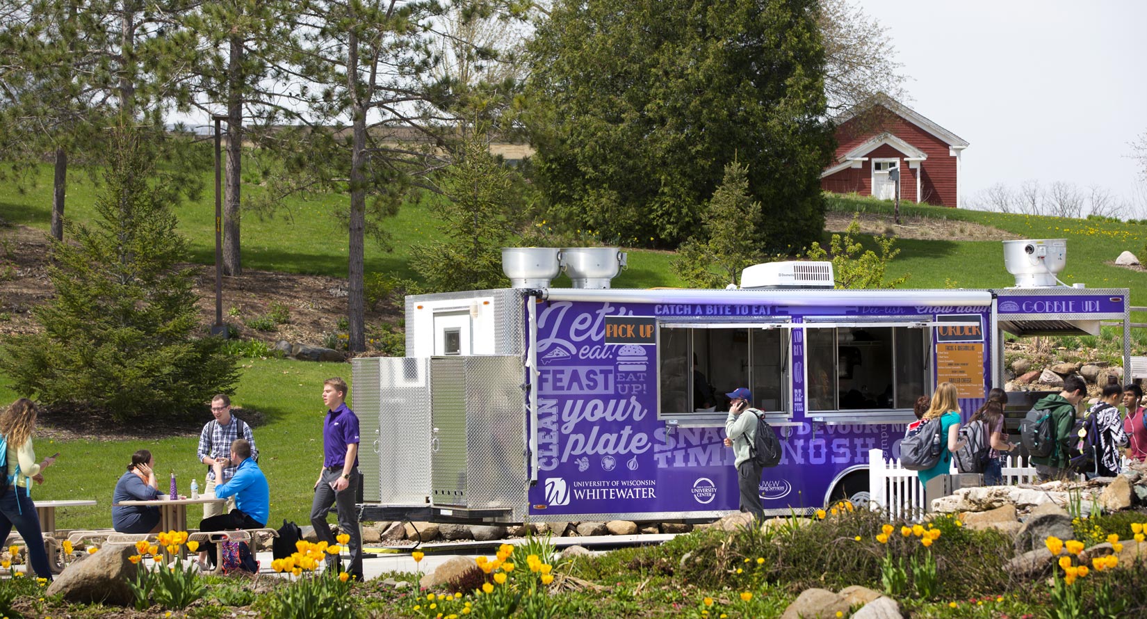 Food trailer on Wyman Mall