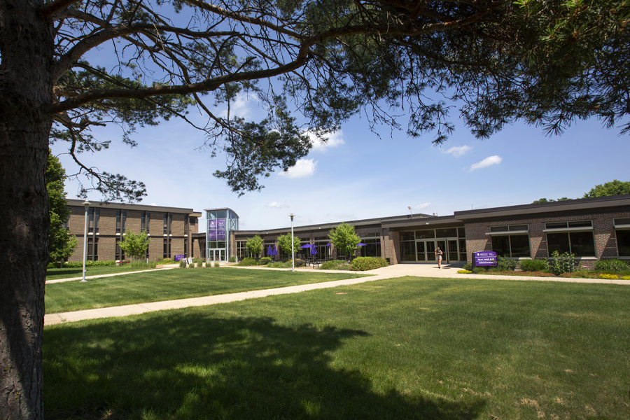 Outdoor view of the Rock County campus.