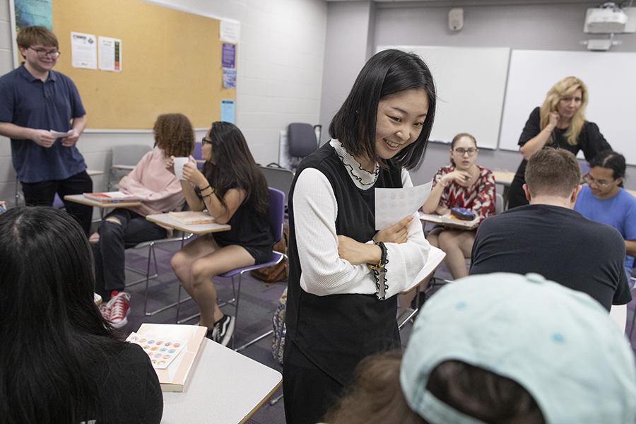 A Japanese Studies classroom.