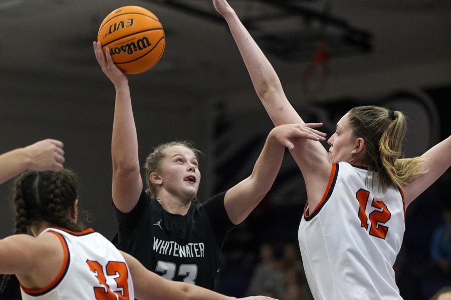 girls playing basketball