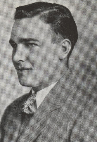 A black and white photo of Harold Perry in his younger years.