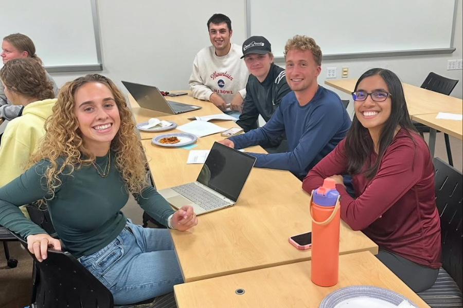 Photo of a students in aclassroom.