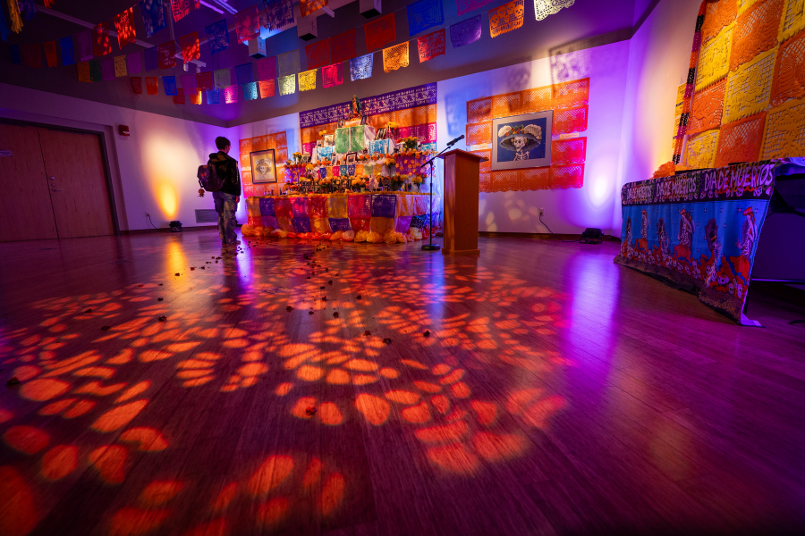 An ofrenda is held at Roberta's Art Gallery.