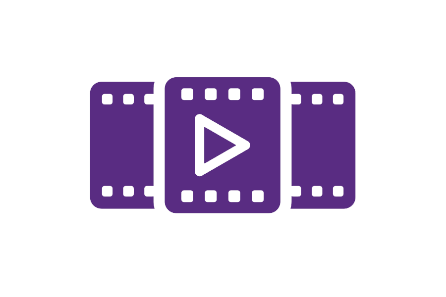 purple video icon