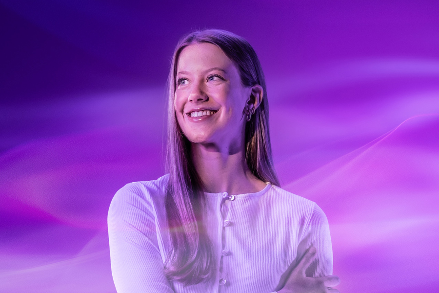Woman poses for UW-Whitewater College of Business and Economics online 