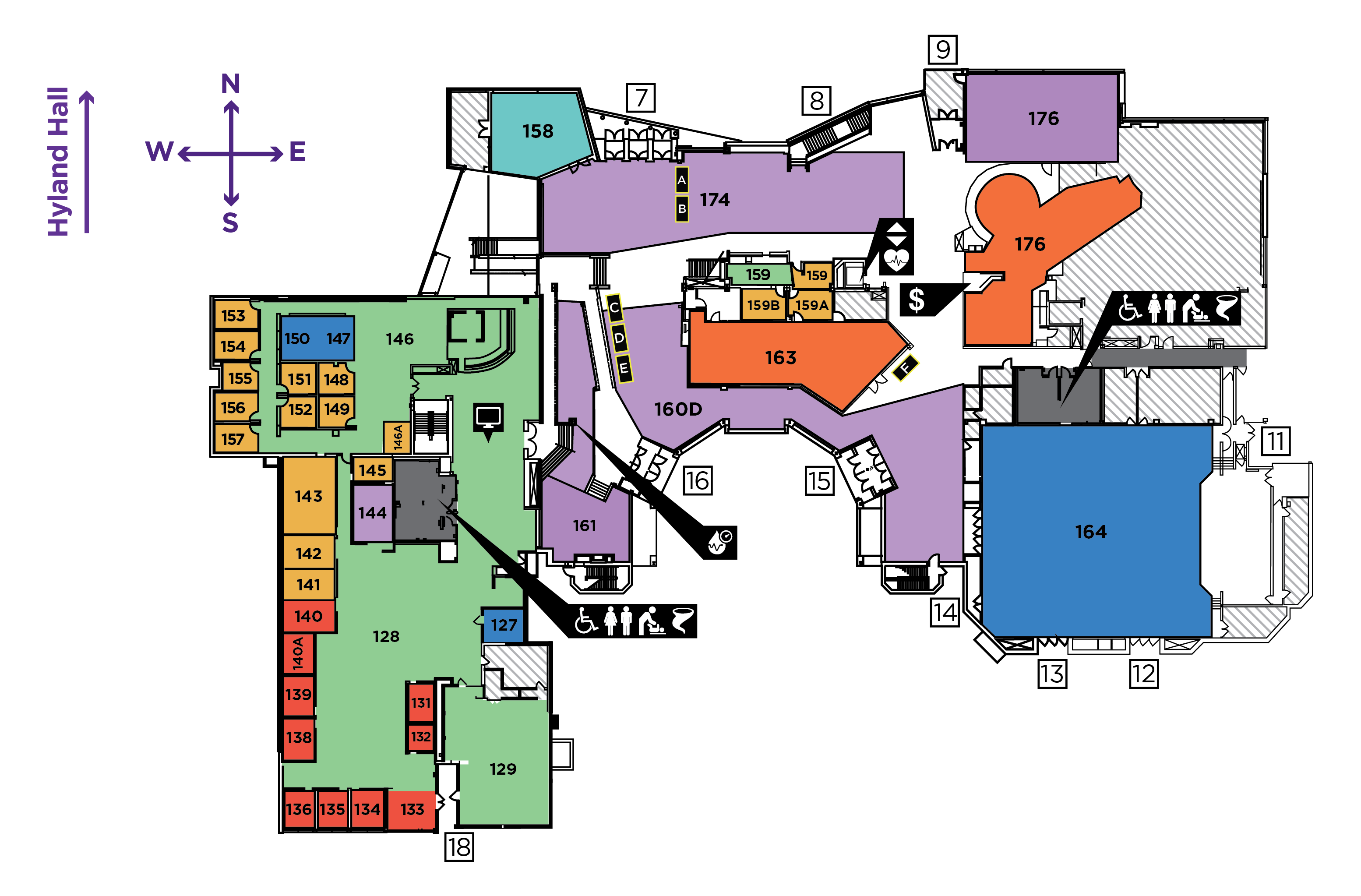 UC maps and hall tables