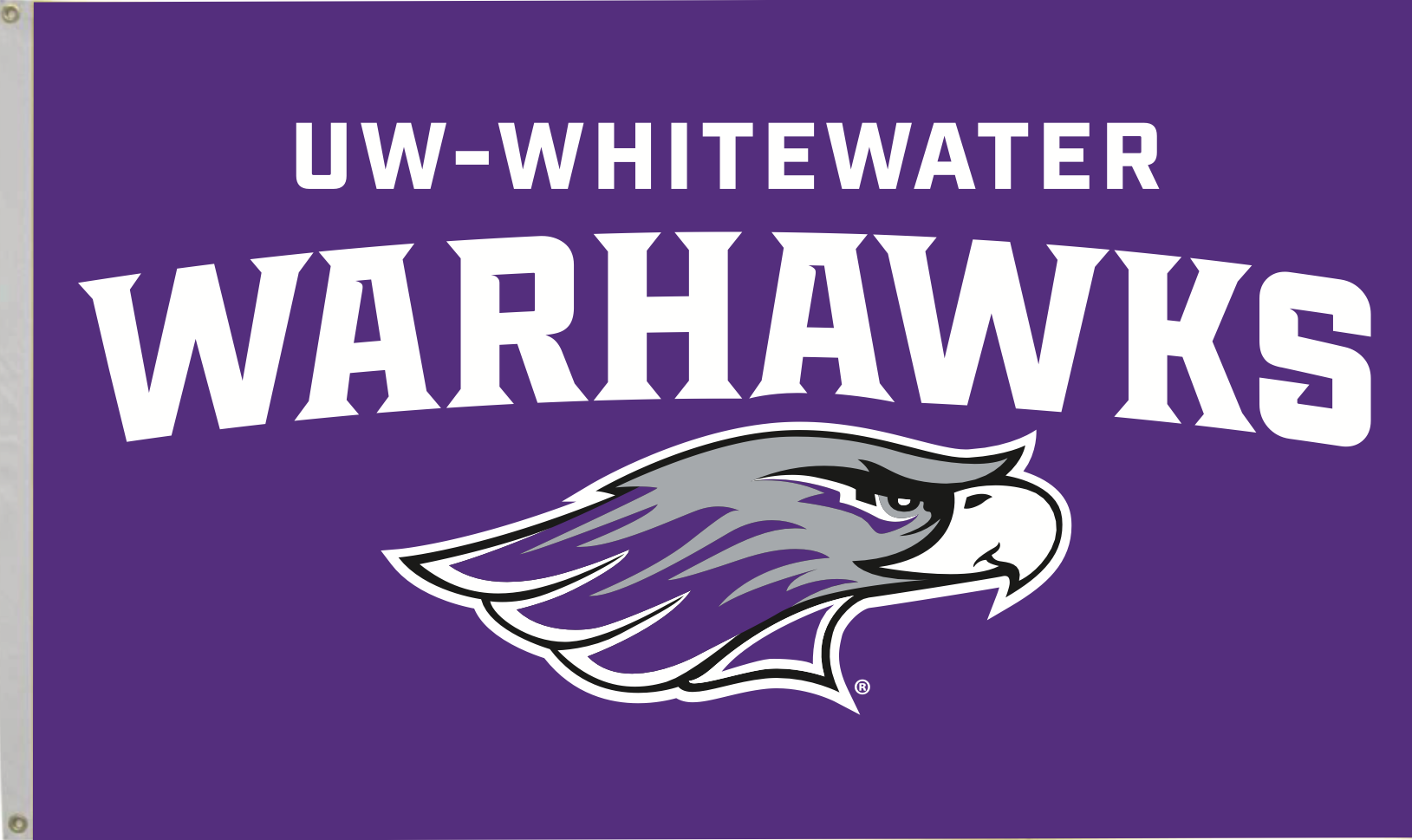 Purple flag with Warhawk head.